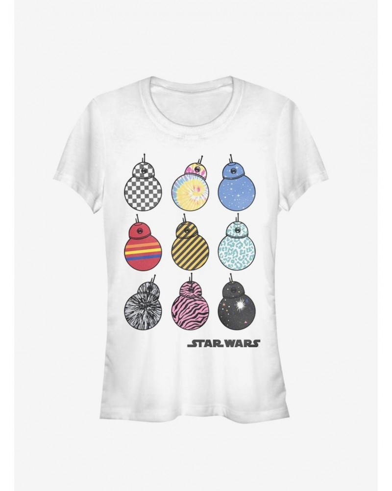 Star Wars Episode IX The Rise Of Skywalker BB-8 Girls T-Shirt $5.82 T-Shirts