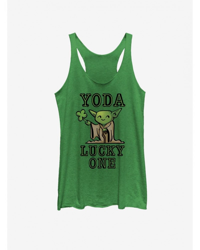 Star Wars Yoda So Lucky Girls Tank $10.15 Tanks