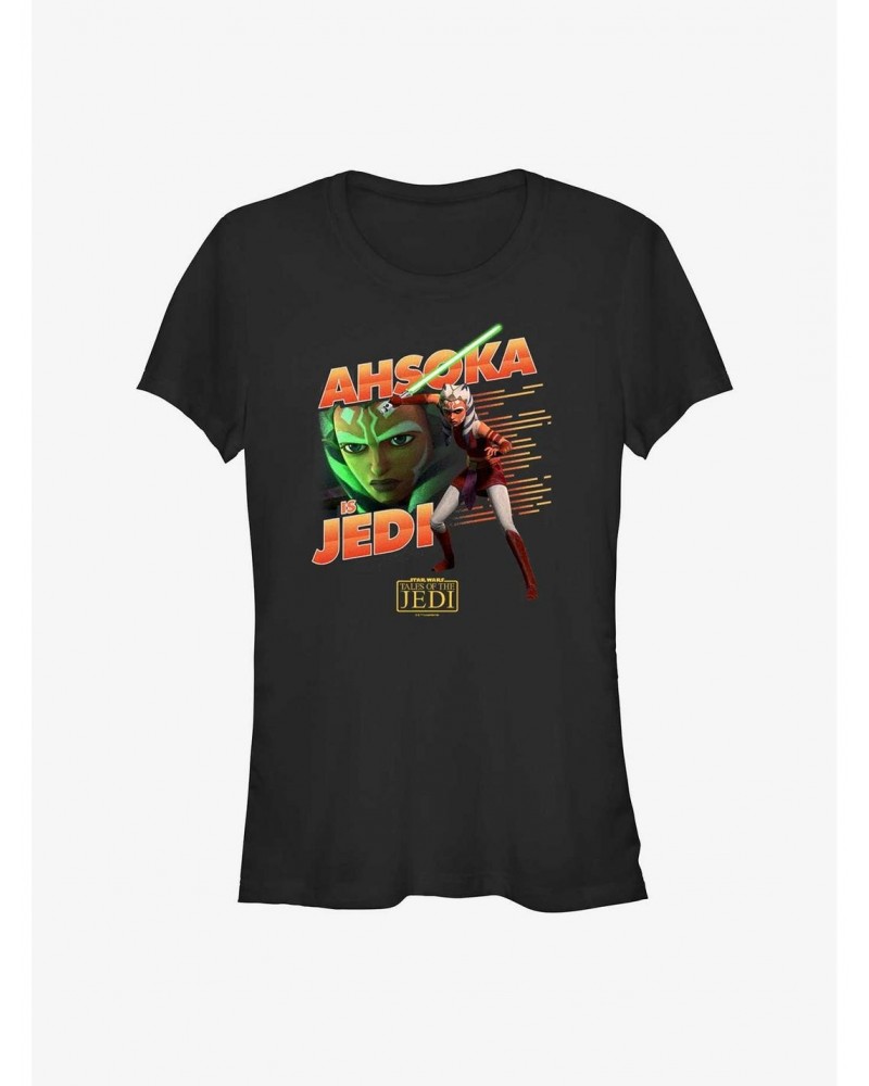 Star Wars: Tales of the Jedi Ahsoka Is Jedi Girls T-Shirt $7.28 T-Shirts