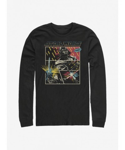 Star Wars Comic Fight Long-Sleeve T-Shirt $12.90 T-Shirts