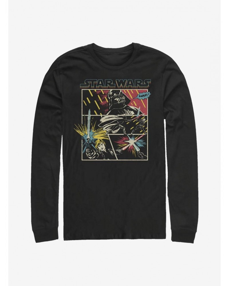 Star Wars Comic Fight Long-Sleeve T-Shirt $12.90 T-Shirts