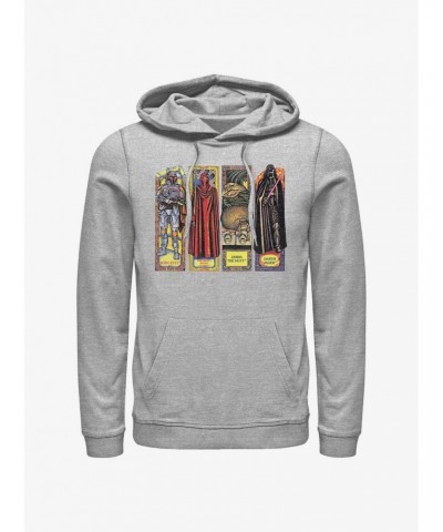 Star Wars Return of the Jedi 40th Anniversary Stained Glass Characters Hoodie $15.45 Hoodies