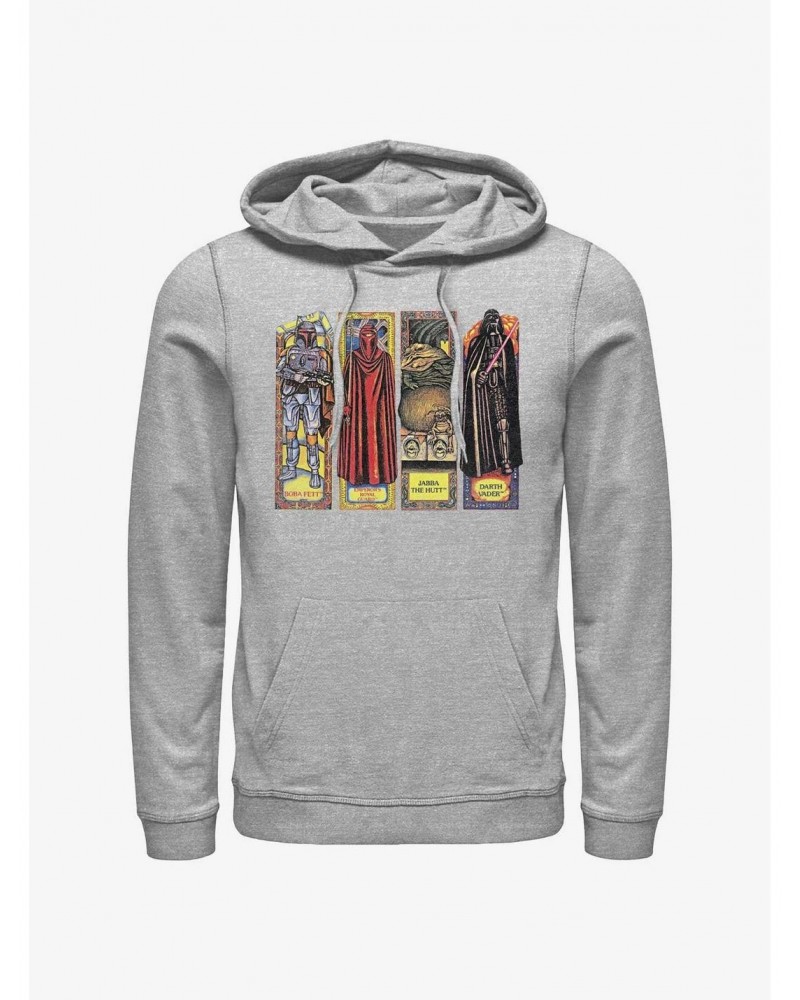 Star Wars Return of the Jedi 40th Anniversary Stained Glass Characters Hoodie $15.45 Hoodies