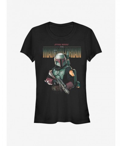 Star Wars The Mandalorian Boba Fett Girls T-Shirt $5.82 T-Shirts