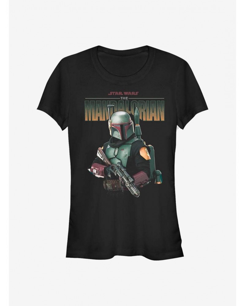 Star Wars The Mandalorian Boba Fett Girls T-Shirt $5.82 T-Shirts