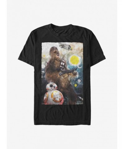 Star Wars: The Force Awakens Starry Chewie T-Shirt $5.12 T-Shirts