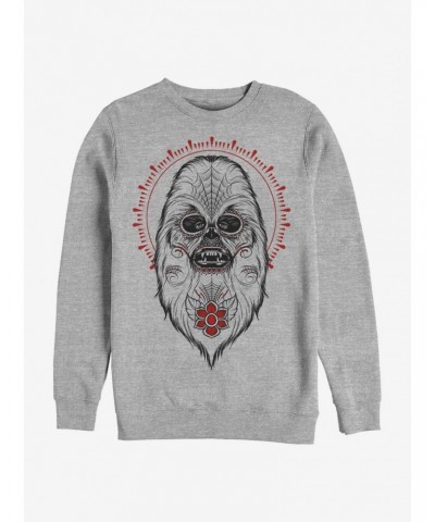 Star Wars Day Of The Dead Chewbacca Crew Sweatshirt $14.17 Sweatshirts