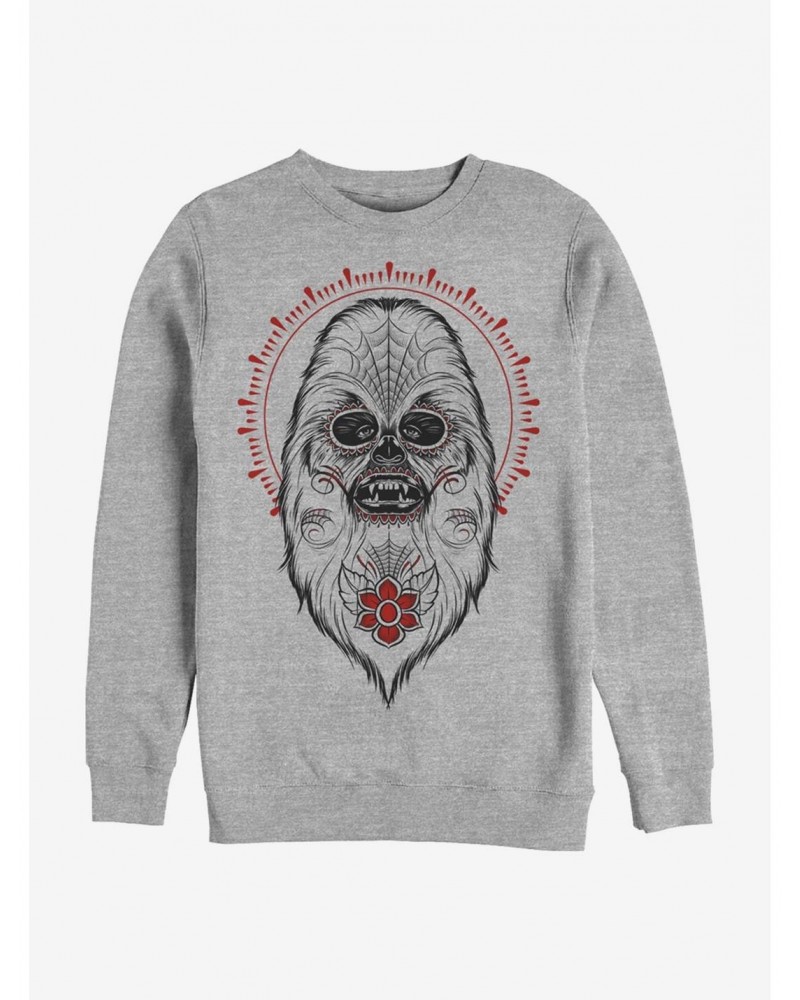 Star Wars Day Of The Dead Chewbacca Crew Sweatshirt $14.17 Sweatshirts