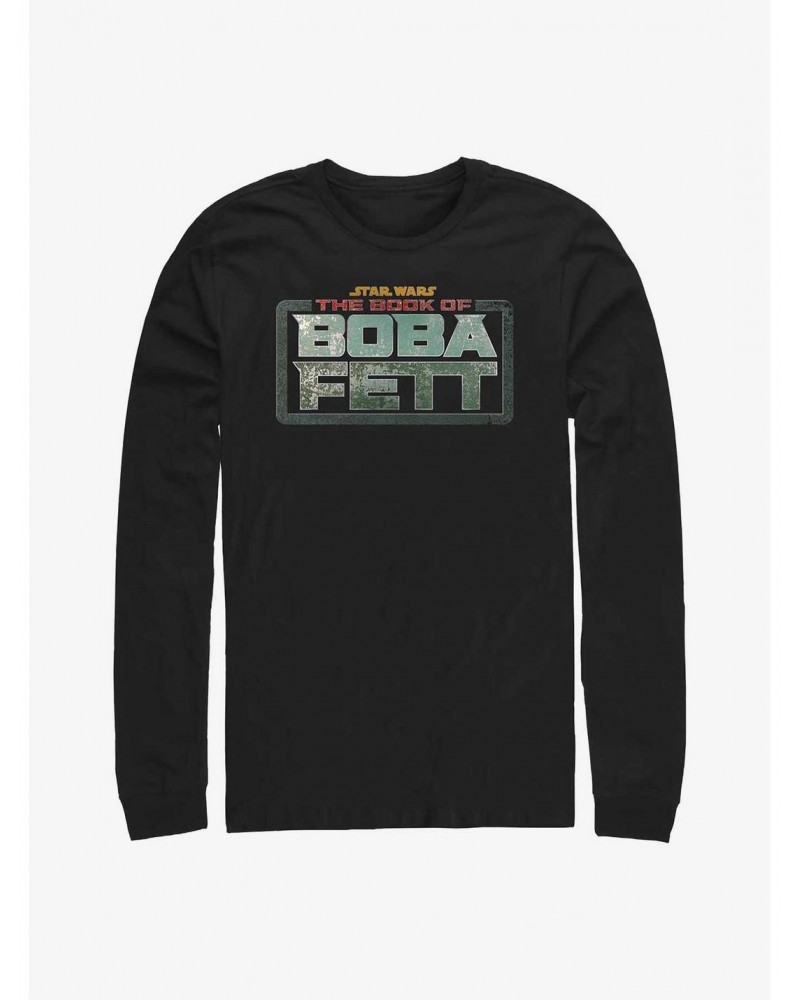 Star Wars The Book of Boba Fett Main Logo Long-Sleeve T-Shirt $13.16 T-Shirts