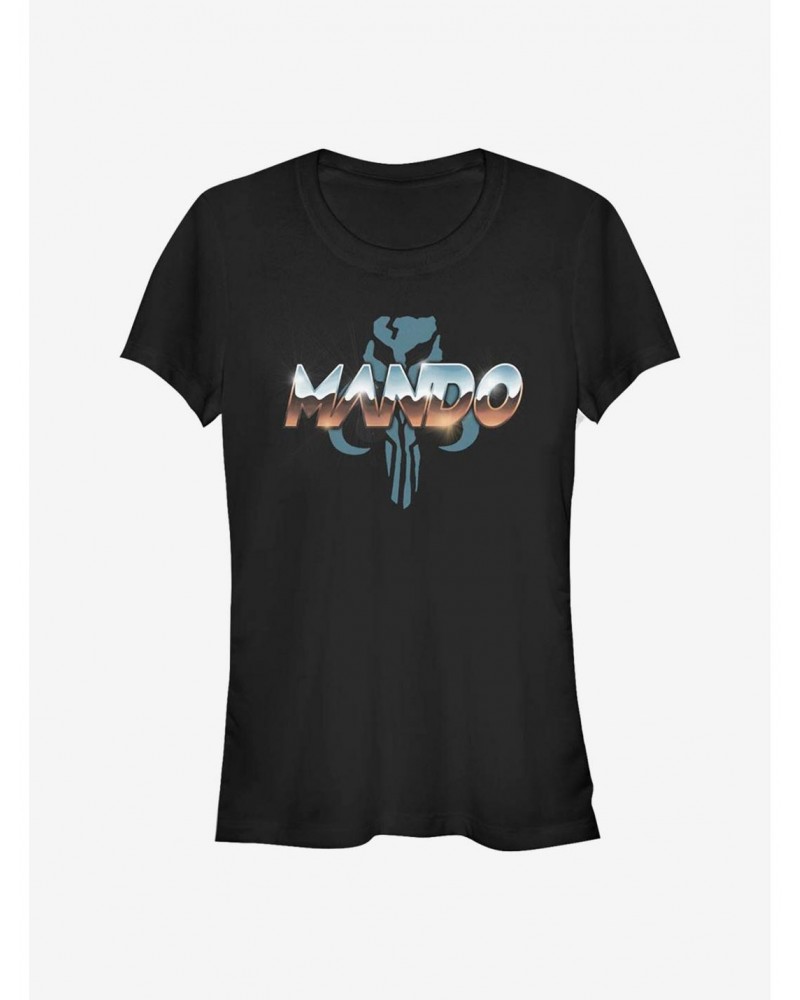 Star Wars The Mandalorian Mando Chrome Girls T-Shirt $6.47 T-Shirts