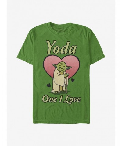 Star Wars Yoda One I Love T-Shirt $7.61 T-Shirts