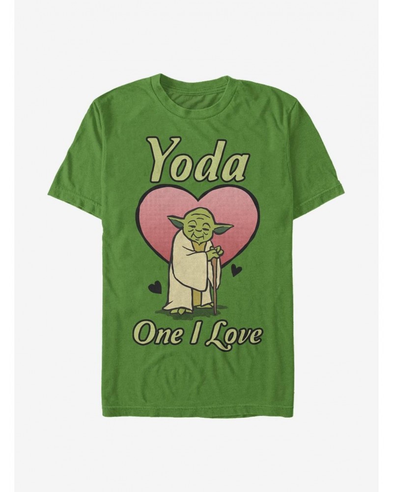 Star Wars Yoda One I Love T-Shirt $7.61 T-Shirts