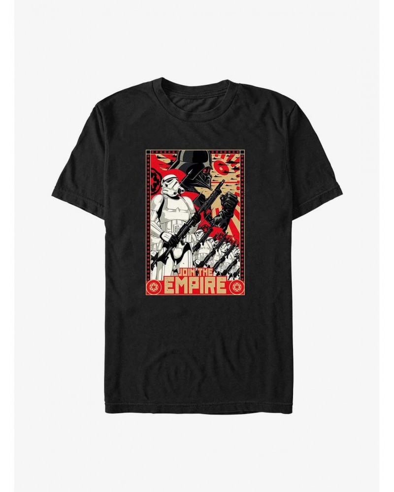 Star Wars Join The Empire Propaganda Poster Big & Tall T-Shirt $11.24 T-Shirts