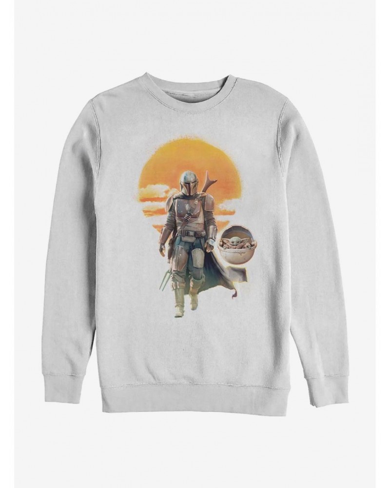 Star Wars The Mandalorian The Child Casual Stroll Crew Sweatshirt $10.63 Sweatshirts