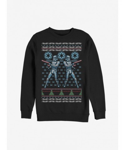 Star Wars Ugly Christmas Sweater Candy Stormtrooper Sweatshirt $14.76 Sweatshirts