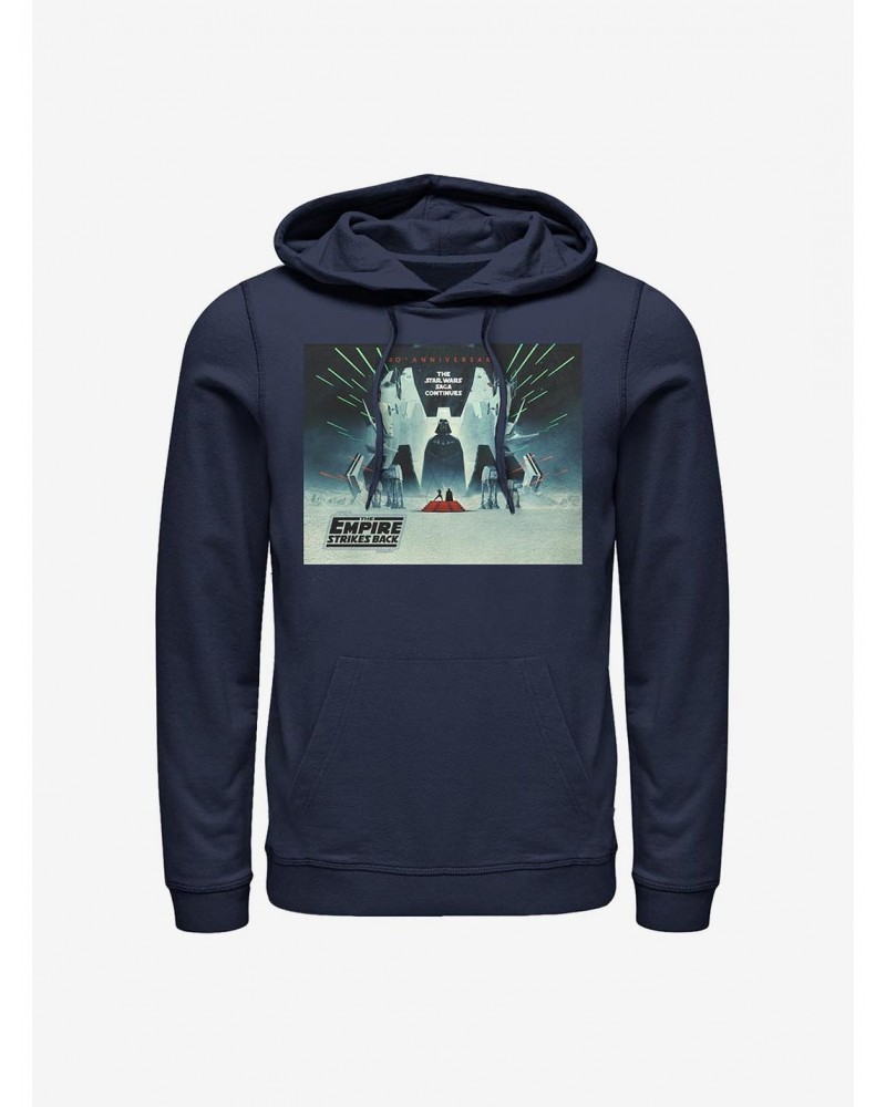 Star Wars Episode V The Empire Strikes Back 40th Anniversary Poster Hoodie $12.21 Hoodies