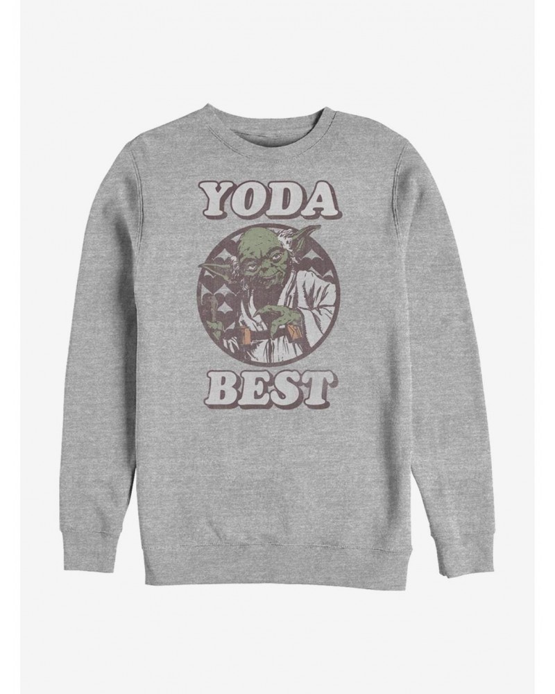 Star Wars Yoda Best Crew Sweatshirt $9.74 Sweatshirts