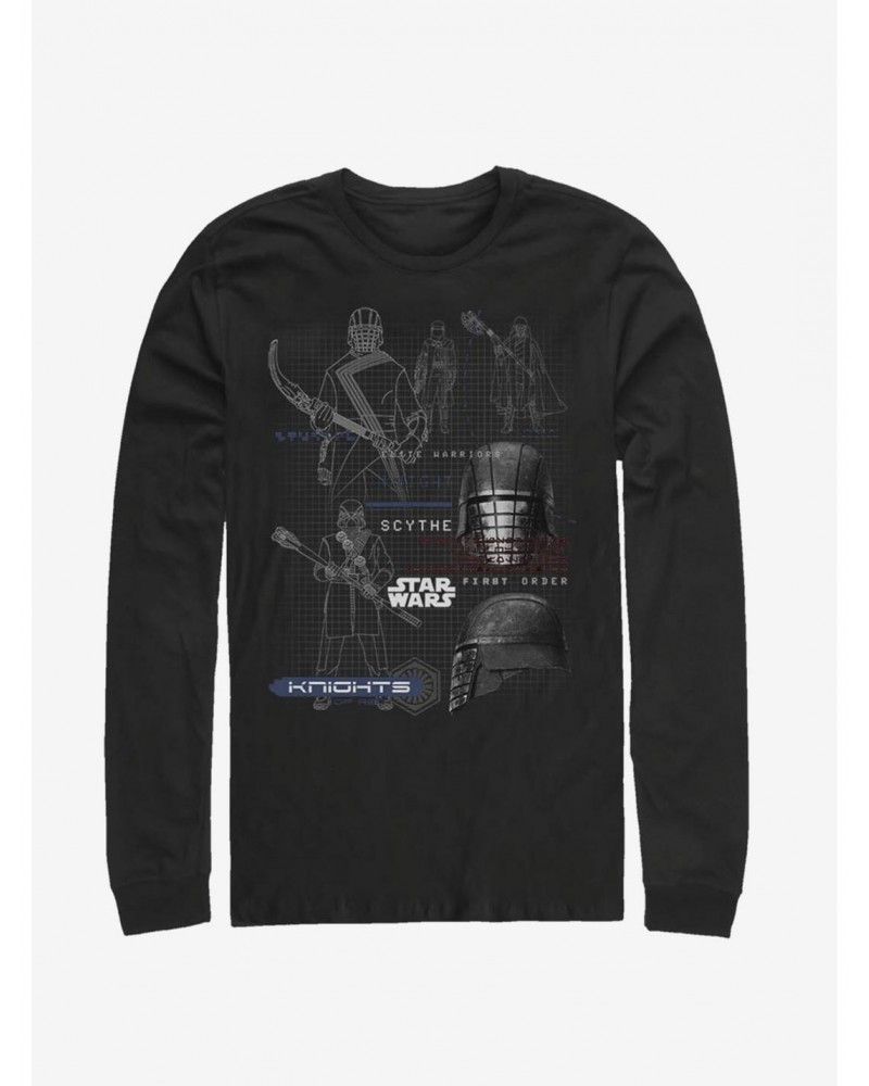 Star Wars Episode IX The Rise Of Skywalker Ren Maps Long-Sleeve T-Shirt $7.90 T-Shirts