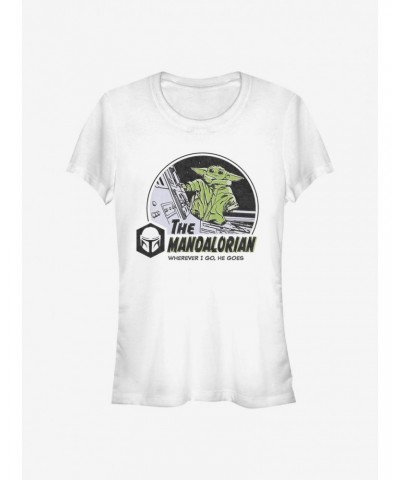 Star Wars The Mandalorian The Child In Space Girls T-Shirt $6.15 T-Shirts