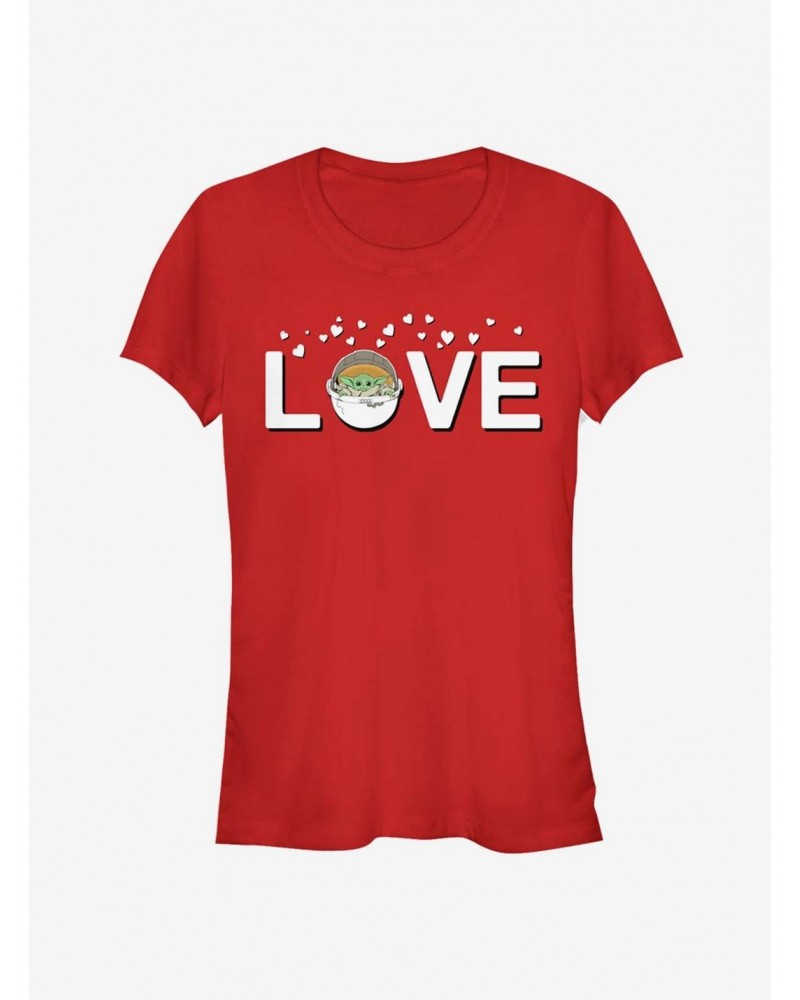 Star Wars The Mandalorian The Child Love With The Child Girls T-Shirt $7.12 T-Shirts