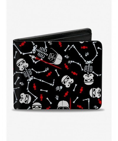 Star Wars Halloween Darth Vader Stormtrooper Skeletons Bifold Wallet $9.82 Wallets