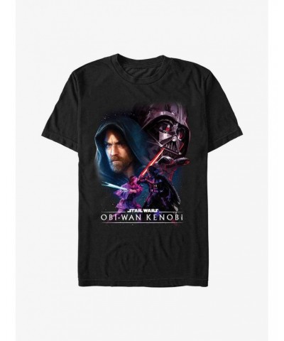 Star Wars Obi-Wan Kenobi Galaxy Face-Off T-Shirt $5.59 T-Shirts