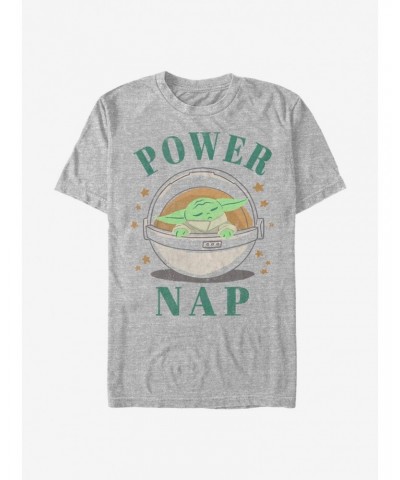 Star Wars The Mandalorian The Child Power Nap T-Shirt $4.97 T-Shirts