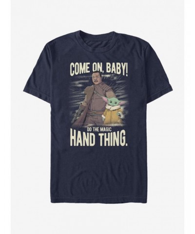 Star Wars The Mandalorian Hand Thing T-Shirt $5.44 T-Shirts