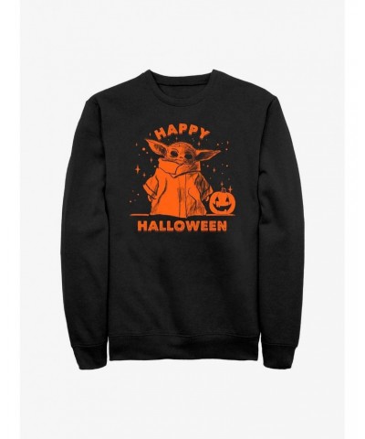 Star Wars The Mandalorian The Child Happy Halloween Sweatshirt $12.69 Sweatshirts