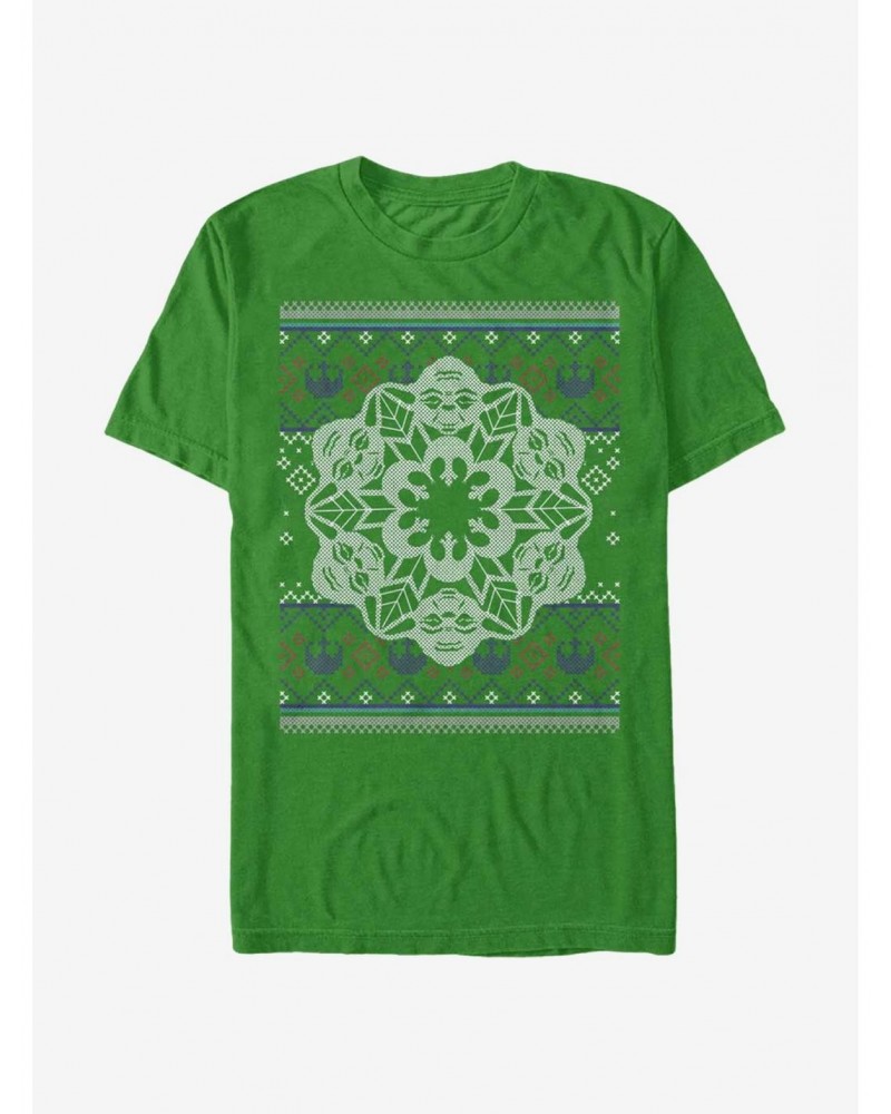 Star Wars Christmas Yoda Snowflake T-Shirt $7.30 T-Shirts