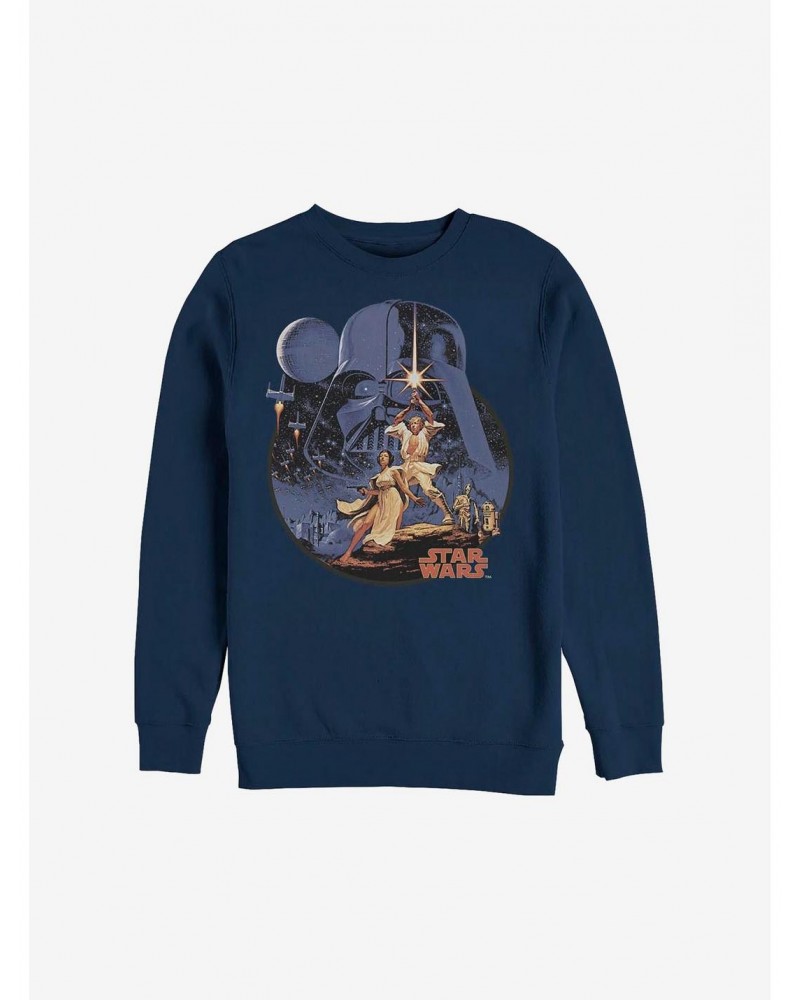 Star Wars Stellar Vintage Crew Sweatshirt $10.33 Sweatshirts