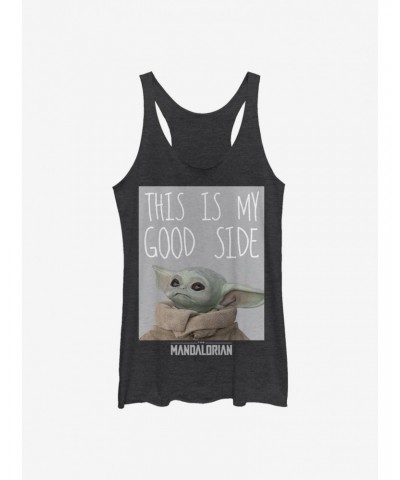 Star Wars The Mandalorian The Child My Good Side Girls Tank $7.46 Tanks