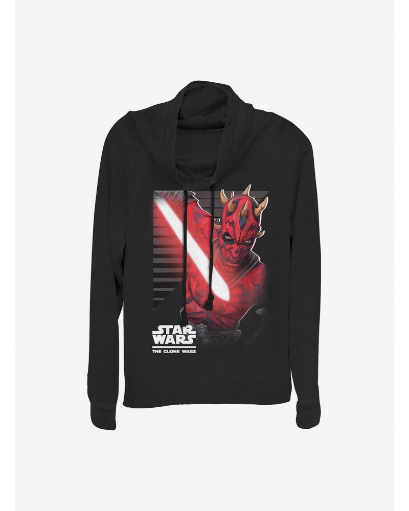 Star Wars: The Clone Wars Maul Strikes Cowlneck Long-Sleeve Girls Top $14.01 Tops