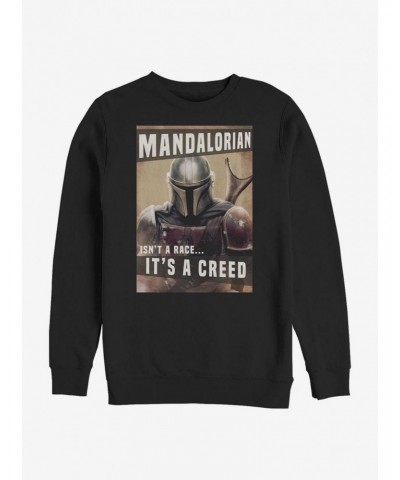 Star Wars The Mandalorian Creed Crew Sweatshirt $9.45 Sweatshirts