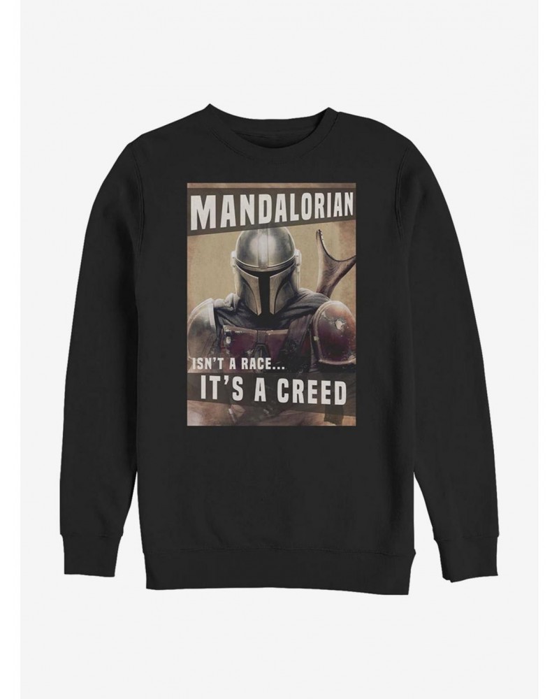 Star Wars The Mandalorian Creed Crew Sweatshirt $9.45 Sweatshirts