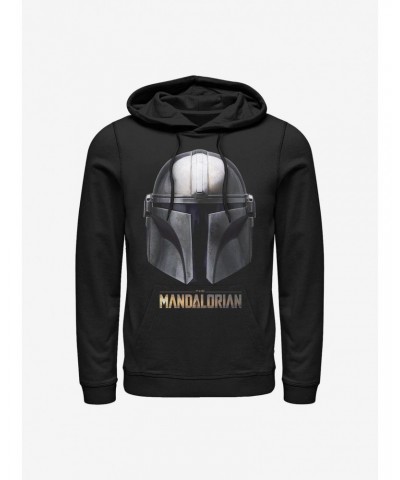 Star Wars The Mandalorian Mandalorian Helmet Hoodie $10.78 Hoodies