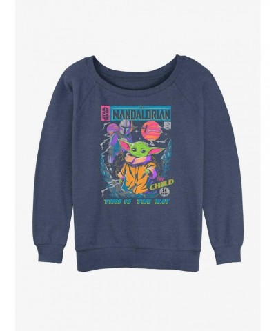 Star Wars The Mandalorian Comic Cover Girls Slouchy Sweatshirt $12.40 Sweatshirts