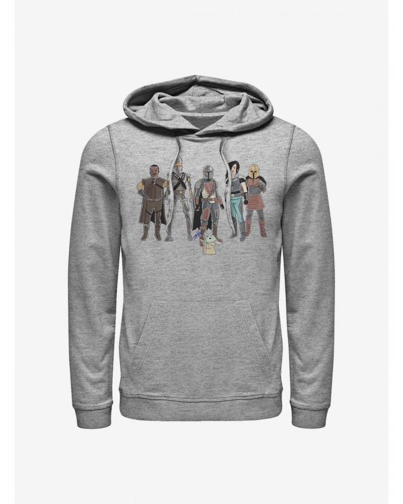 Star Wars The Mandalorian The Child And Friends Hoodie $17.24 Hoodies