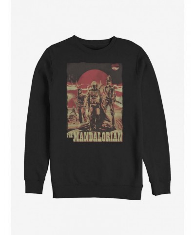 Star Wars The Mandalorian Gritty Mandalorian Crew Sweatshirt $10.33 Sweatshirts