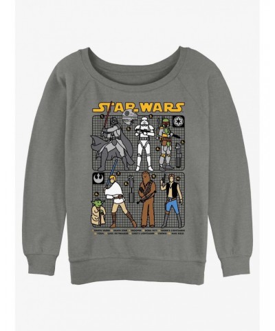 Star Wars Star Crew Girls Slouchy Sweatshirt $10.63 Sweatshirts