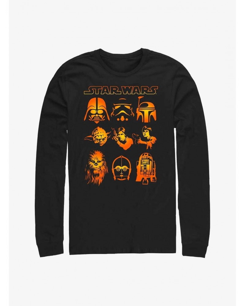 Star Wars Galaxy Faces Long-Sleeve T-Shirt $9.48 T-Shirts