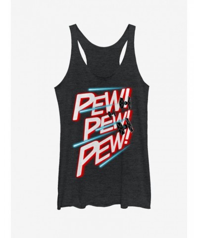 Star Wars TIE Fighter Pew Pew Pew Girls Tanks $6.42 Tanks