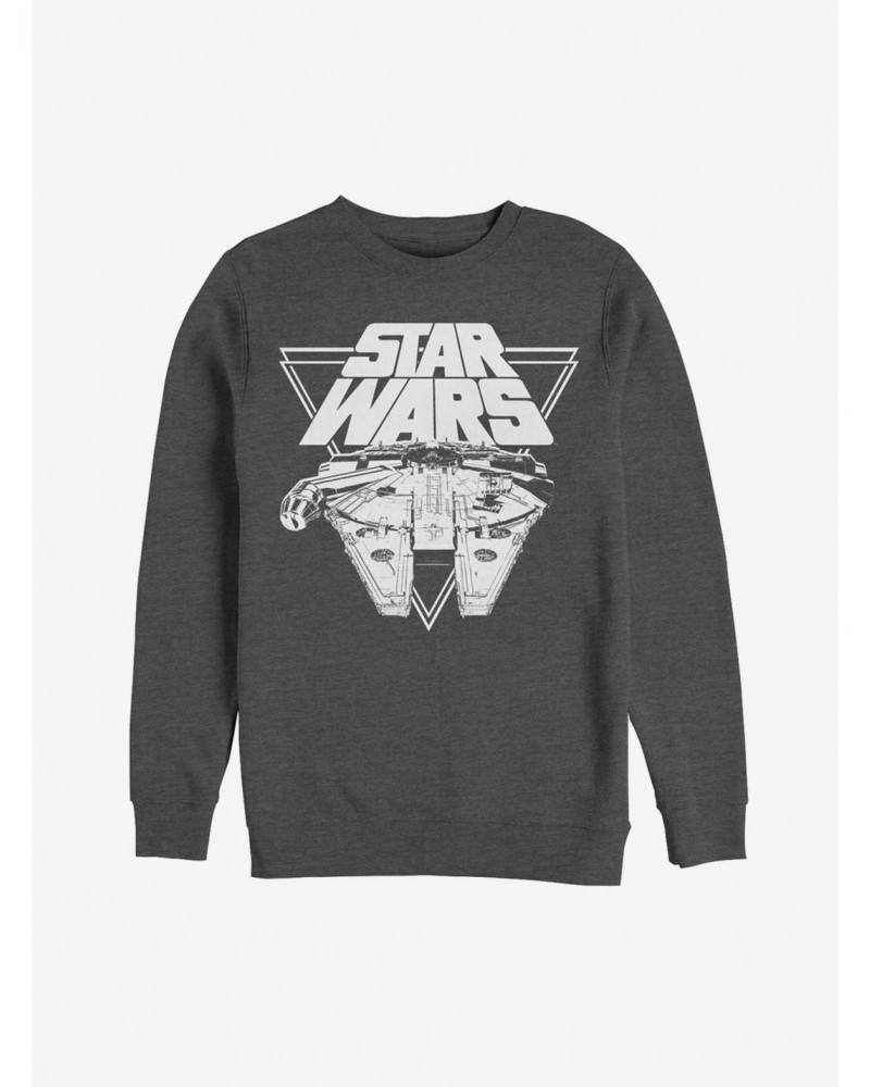 Star Wars Millennium Falcon Triangle Sweatshirt $10.04 Sweatshirts