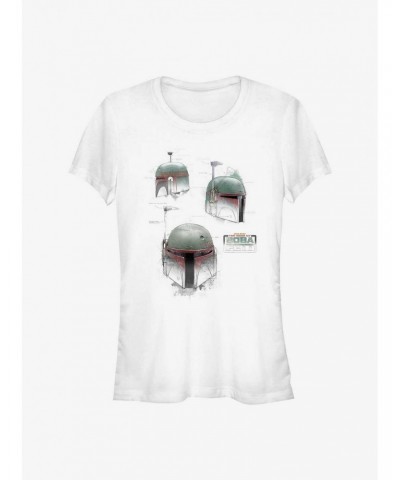 Star Wars The Book Of Boba Fett Helmet Schematics Girls T-Shirt $5.02 T-Shirts