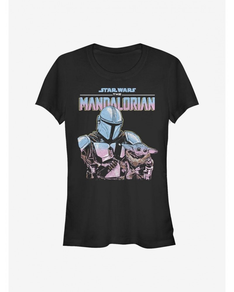 Star Wars The Mandalorian Mando Lone Wolf Girls T-Shirt $6.80 T-Shirts