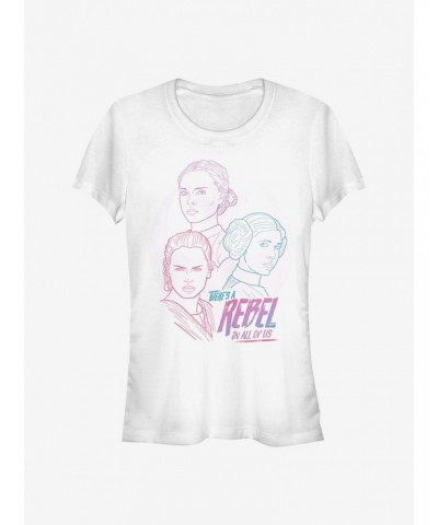 Star Wars Rebel Women Girls T-Shirt $8.09 T-Shirts