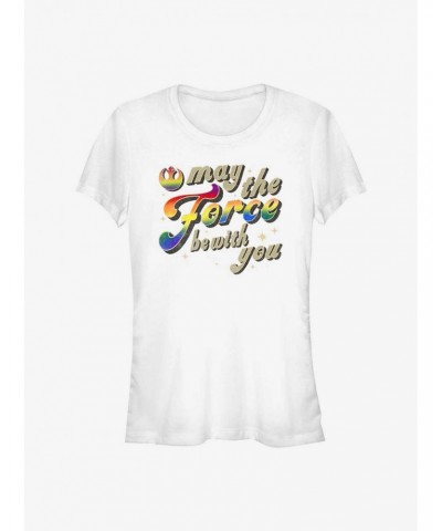 Star Wars Love Be With You Pride T-Shirt $6.96 T-Shirts