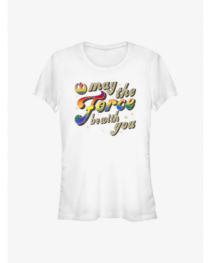 Star Wars Love Be With You Pride T-Shirt $6.96 T-Shirts