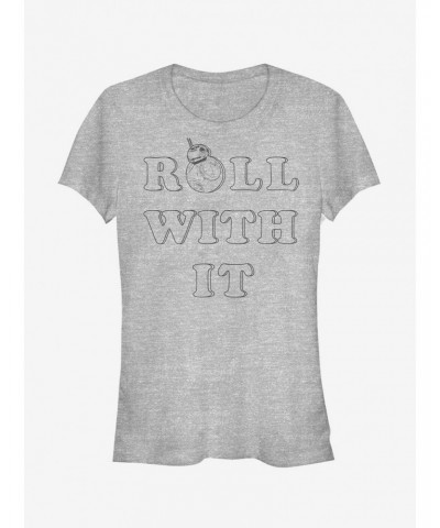 Star Wars BB-8 Roll Girls T-Shirt $6.47 T-Shirts