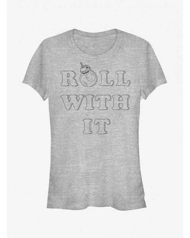 Star Wars BB-8 Roll Girls T-Shirt $6.47 T-Shirts